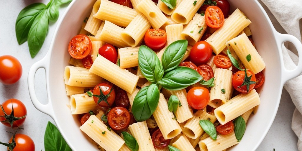 Baked feta pasta