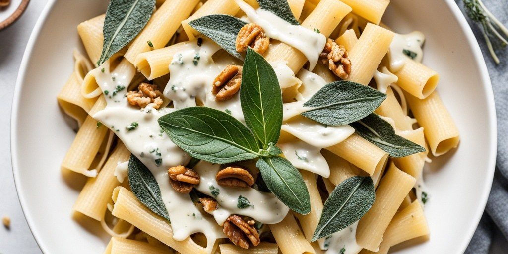 Gorgonzola and walnut pasta
