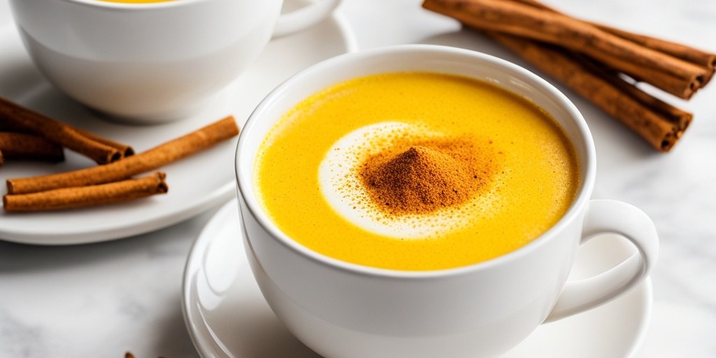 Golden milk latte