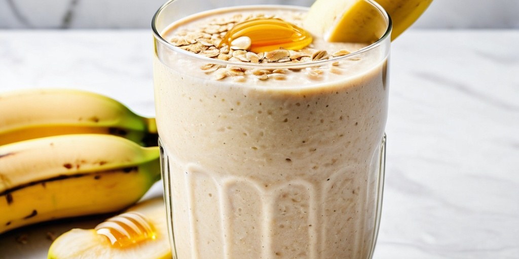 Banana and oat smoothie