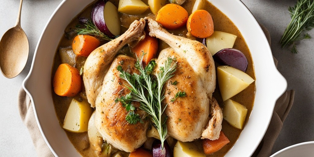 Slow-cooker chicken casserole