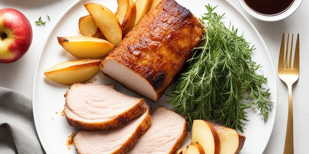 Roast pork with crackling